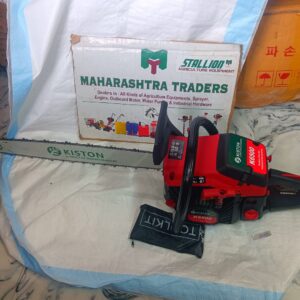 Gasoline Chain Saw is ideal for the most challenging jobs including cutting logs for the fire with ease! It has anti vibration system which makes the operation of this machine easy as well as efficient. It is ergonomically designed and possess a powerful motor to perform prominently. Minimal effort is required to operate as it has an inbuilt smart start feature. Gasoline Chain Saw is quite durable as well as easy to use and highly reliable. With 550 ml fuel tank capacity and 260 ml oil tank capacity these chain saws are reliable and have a quality finishing. This chain saw has an automatic & adjustable gear driven oil pump, for better chain & bar lubrication. Efficient for heavy duty tasks, this chain saw has a high power/weight ratio and works in any position. Rest assured of high performance and overload protection along with a greater control, versatility and increased depth accuracy. Easy starter convenient and labor saving start. Solid Structure, reliable for use. High power/weight ratio. Efficient for heavy duty task. Equipped with Primer Bulb. Comfortable Sound while working. Anti-slip handle. Fuel view winow for easy operation. Automatic & adjustable gear driven oil pump, for better chain & bar lubrication. Diaphragm carburetor, will work in any position. Reliable sealed ignition switch. High performance and overload protection. 360Β° side handle with depth rod offers greater control, versatility and increased depth accuracy.